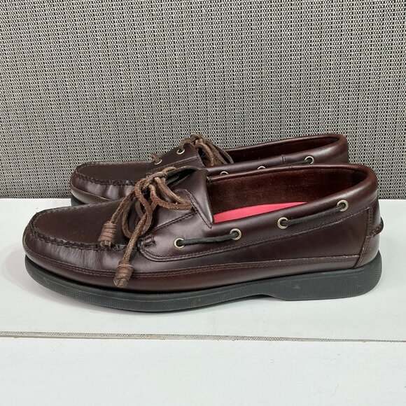 G.H. Bass & Co. Other - G.H. Bass & Co. Harry II Mens Brown Leather Boat Shoes 12M Rubber Sole
